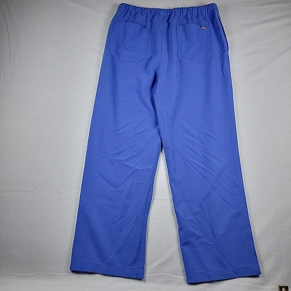 FIGS Pisco Scrub Pants Men's M Short‎ Blue Drawstring Medical Dental Vet Comfort